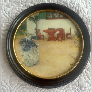 Vintage Royal Copenhagen Carl Larson Lisbeth On Stage Painting No1.051/9.500